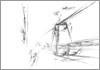 Drawing of &Aacute;gnes Hincz [Click for the larger image, 800 x 559, 124.5 kB]